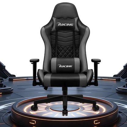 AUTHMIC Ergonomic Gaming Chair Office Recliner with Lumbar Support Adjustable Armrest 150kg Load for Home Work Gamer Setup