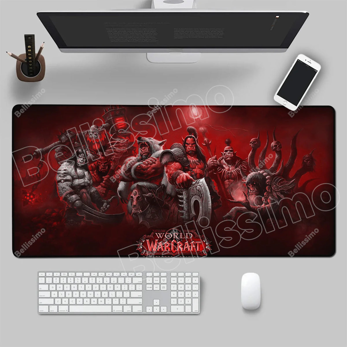 World Of Warcraft 90x40 suuri pelihiirimatto, pelipöydän alusta, Csgo-pelialusta, luonnonkumimatto, grande gamer XXL -tietokoneen hiirimatto