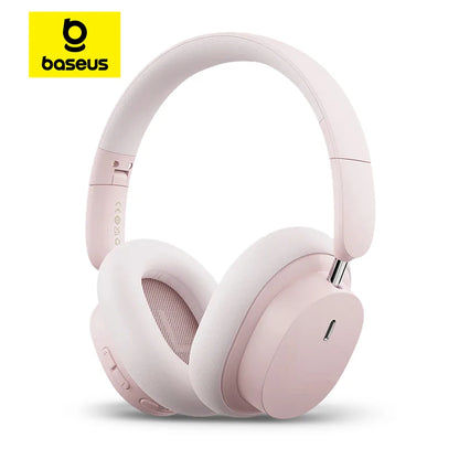 Baseus Bowie D05 Wireless Bluetooth 5.3 Headphones – HiFi Stereo Foldable 70H Battery Over-Ear Headset with Deep Bass & Dual Connection