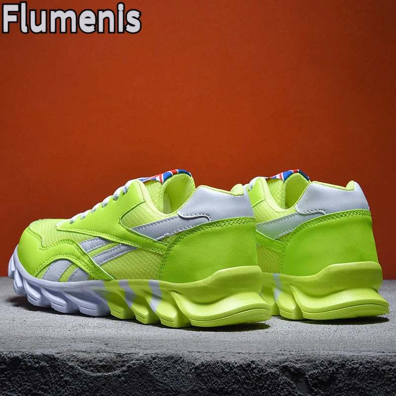 men's and women's running shoes breathable casual sneakers anti-slip vibration comfortable walking shoes 38-46