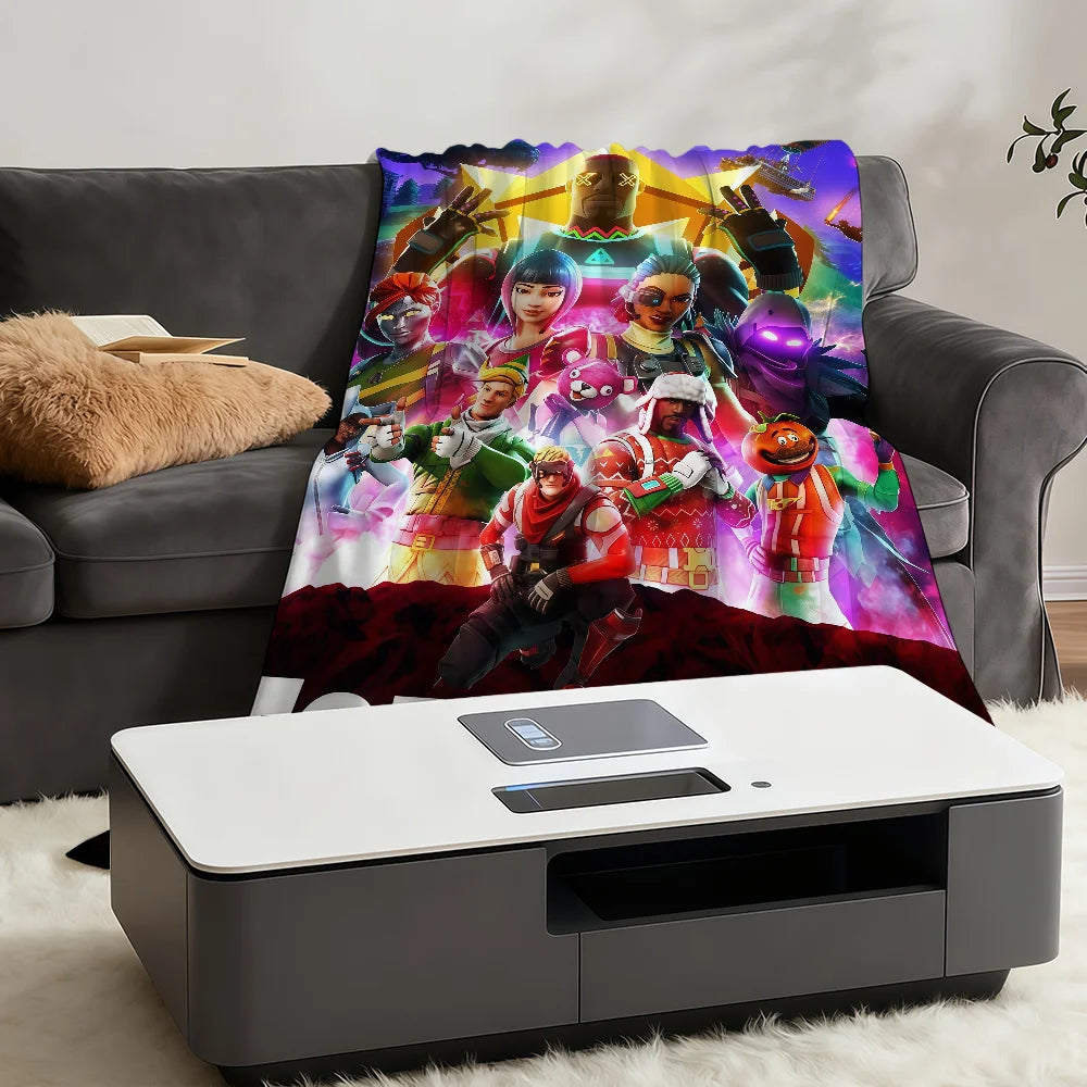 Blanket Throw Super Cozy Plush Living F-FORTNITES-ES Game Room Sofa Couch Childish Birthday Gifts