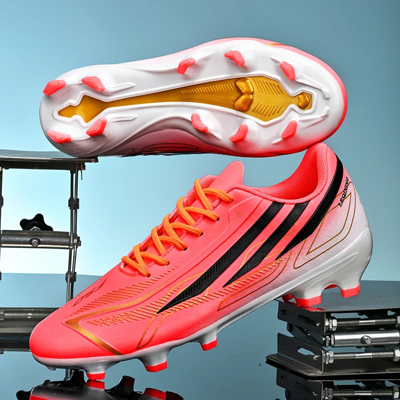 Chaussures de football professionnelles AG pour hommes, résistantes, décontractées, à crampons, antidérapantes, Fast Foo451·a