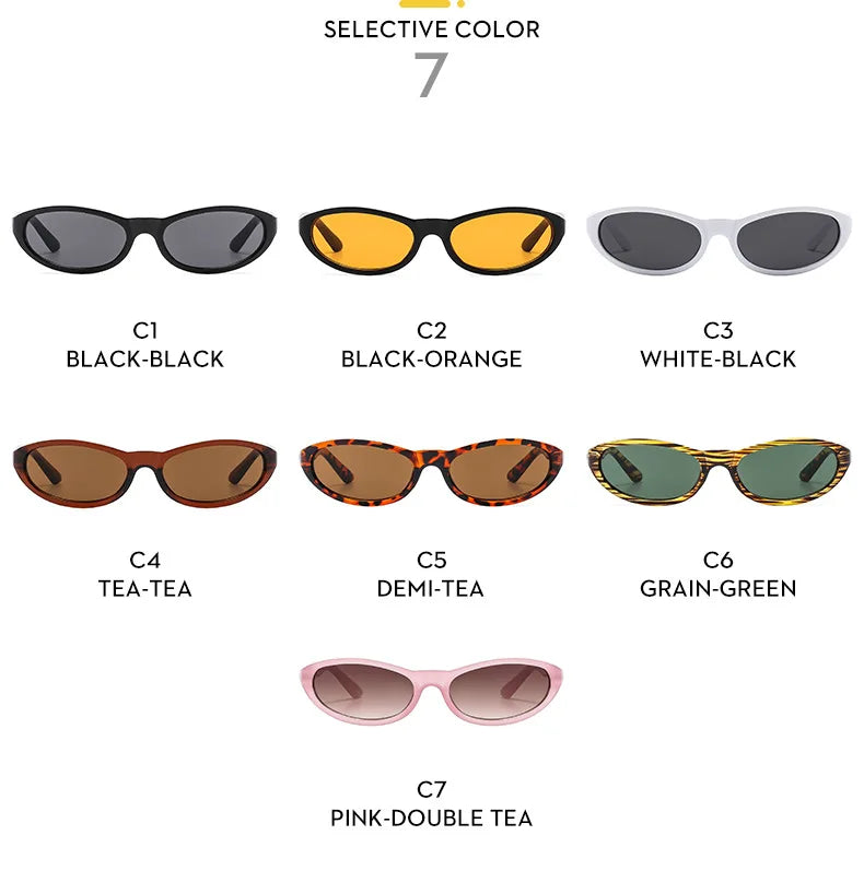 BOYSEEN Men's Hip Hop Style Sunglasses Narrow Frame Orange Eyewear UV400 Travel Beach Sunglasses U400
