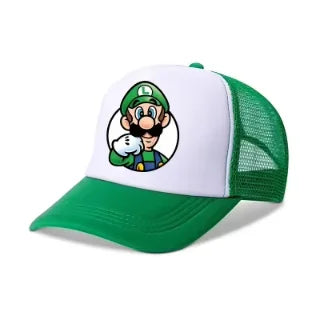 Czapki z daszkiem Mario w stylu casualowym, baseballowe, uniwersalne, z poliestru, dla dzieci, z motywem kierowców ciężarówek, dla dorosłych, z regulacją, akcesoria związane z anime