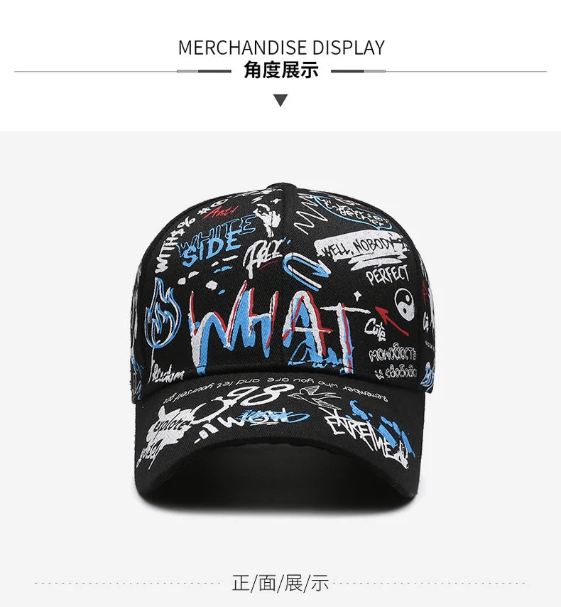 Fashion Hip Hop Baseball Cap Personality Trucker Caps Cotton Snapback Hat Outdoor Sun Hats Sports Leisure Cap