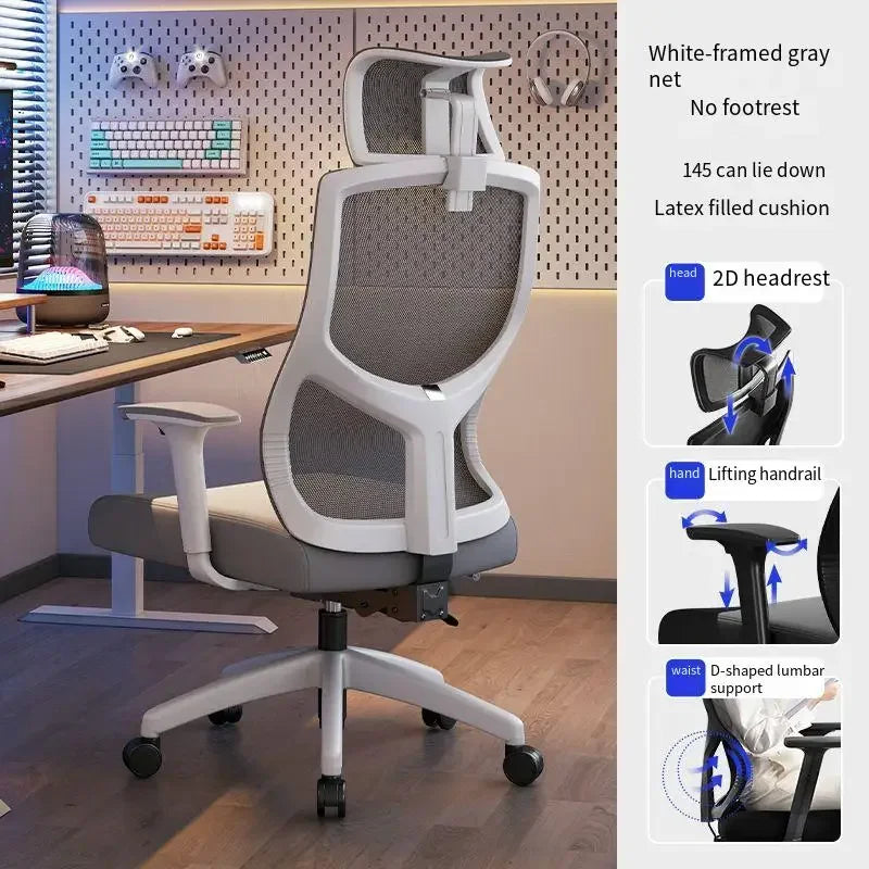 UVR Gaming Computer Chair Ergonomic Office Chair with Reclining Backrest, Adjustable Height, Comfortable Swivel Computer Chair for Home & Office