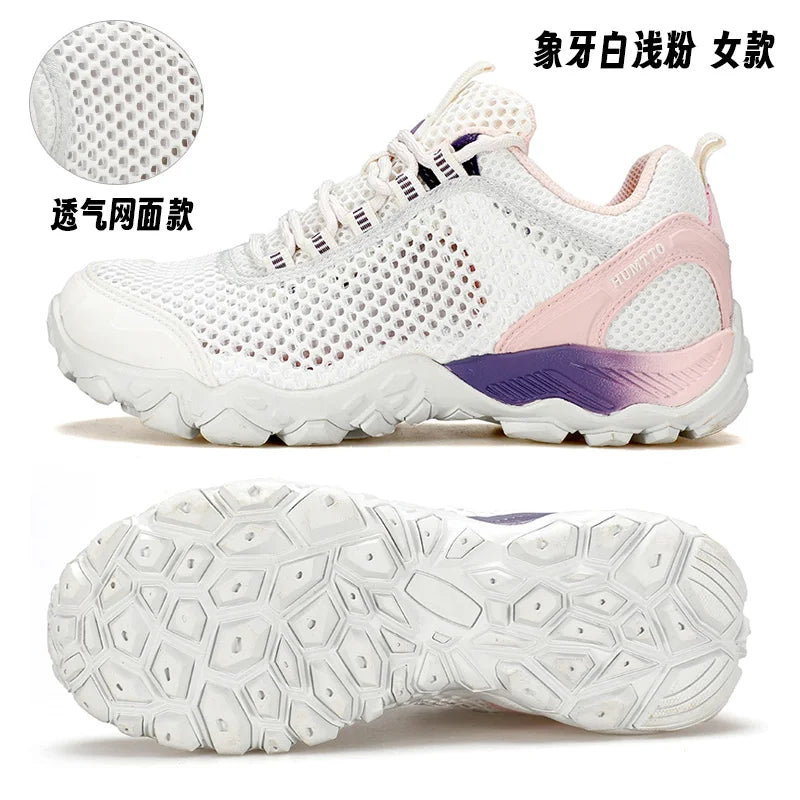 HUMTTO Hiking Shoes Men Breathable Outdoor Sports Climbing Shoes Hunting Shoes Women Trekking Sneakers Ankle Boots Tactical Shoe