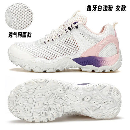 HUMTTO Hiking Shoes Men Breathable Outdoor Sports Climbing Shoes Hunting Shoes Women Trekking Sneakers Ankle Boots Tactical Shoe