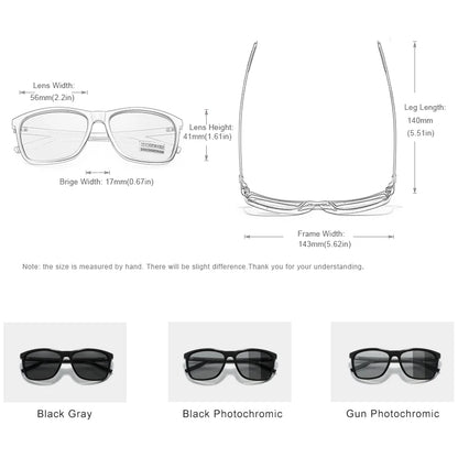 KINGSEVEN Brand Aluminum Frame Sunglasses Men Polarized Mirror  Photochromic  Sun glasses Women's Glasses Accessories Outdoors