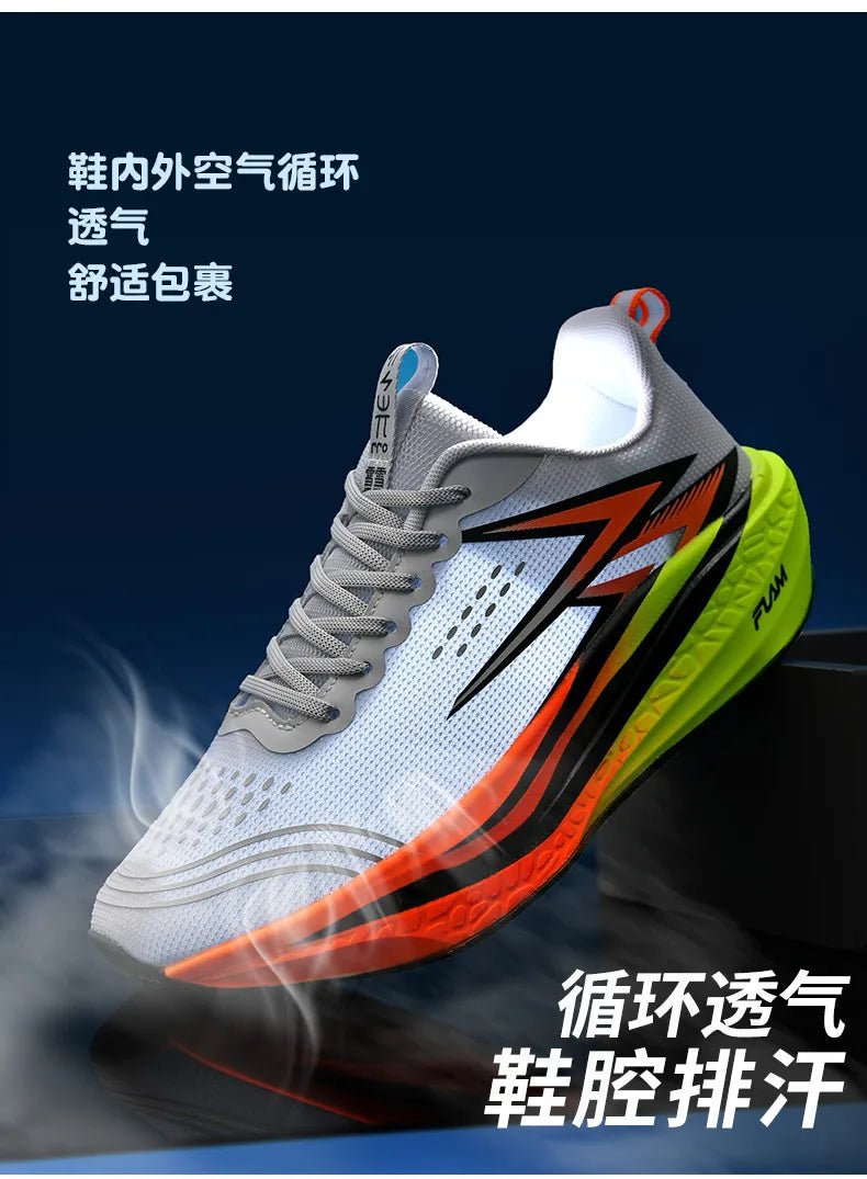 Running Shoes Carbon Board Speciality Marathon Men Sports Breathable Lightweight Women's Comfortable Athletic Nonskid Sneakers