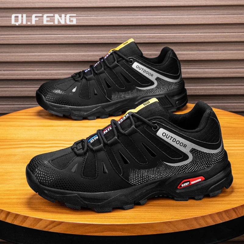 New Outdoor Men's Shoes Men's Anti-Slip Mountaineering Shoes Travel Hiking Adventure Footwear Fashionable Casual Sneakers