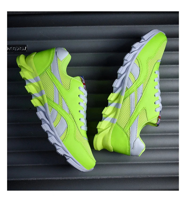 men's and women's running shoes breathable casual sneakers anti-slip vibration comfortable walking shoes 38-46