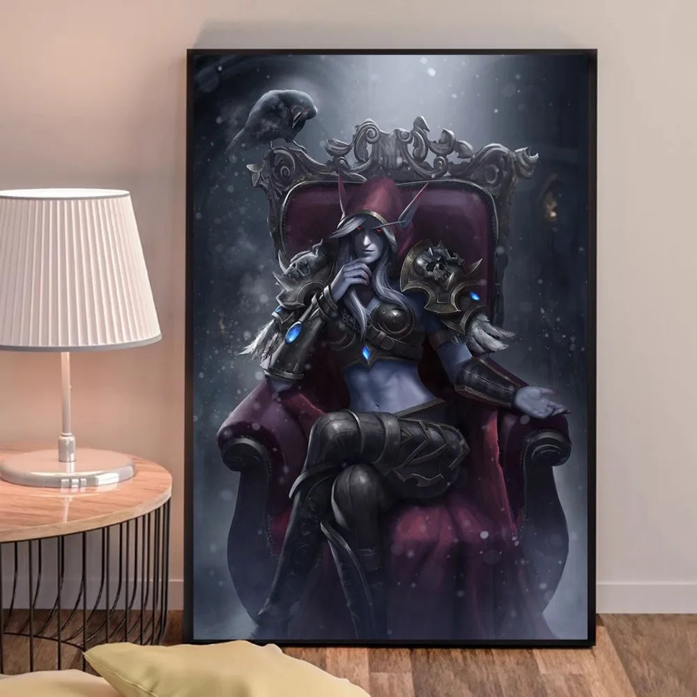 Poster za igru World of Warcraft, kvalitetni otisci i plakati, HD kvaliteta, zidna umjetnost, studija, kućni dekor
