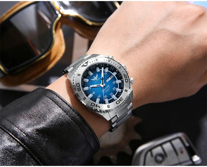 Yelang Watches V1035 44mm Men's Diving Watch Human Kinetic Energy Watch 100m Waterproof Watches Luminous Japan PX83 Sapphire
