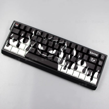 Grimace, Anime Side Carved Translucent Cherry Key Cap PBT 74 Key, 60/65/68 Layout Mechanical Keyboard