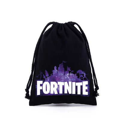 Fortnite Jungen Mädchen Kordelzugbeutel mit Cartoon- und Anime-Print, große Aufbewahrungstasche, Tragetasche, Handtasche, neues süßes Geburtstagsgeschenk