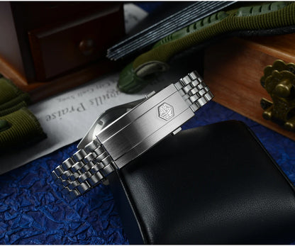 San Martin 39mm MOP Dial Sport Gada Watch Luxury Dress Men Miyota 90S5 Automatic Mechanical Wristwatch Waterproof 100m SN0144