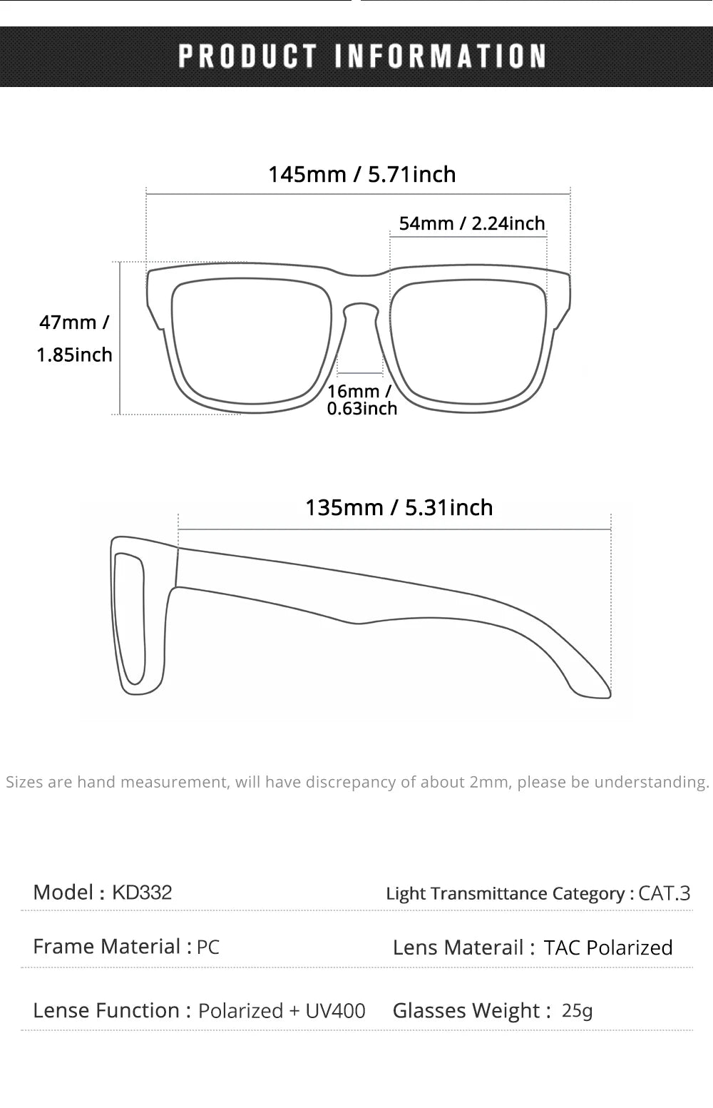 KDEAM Unisex Square Sunglasses Polarized Flash With Stylish Mirrored Pink Sun Glasses New Colors KD332