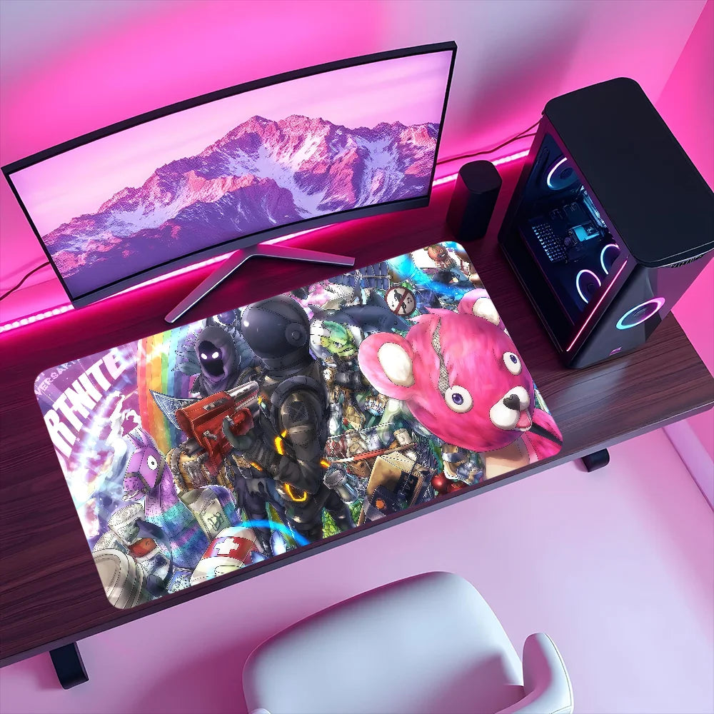 Mouse Pad Non-slip Game Lockedge Office Student Gaming Survival Thickened Large Writing F-FORTNITE Shooting Cushion MousePad