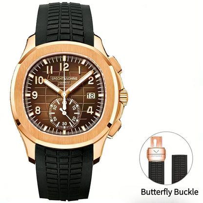 2026 High Quality Men's Watches Luxury Brand Japan VD53 Chronograph Sports Classic 5167 Quartz Watch Stainless Steel Waterproof