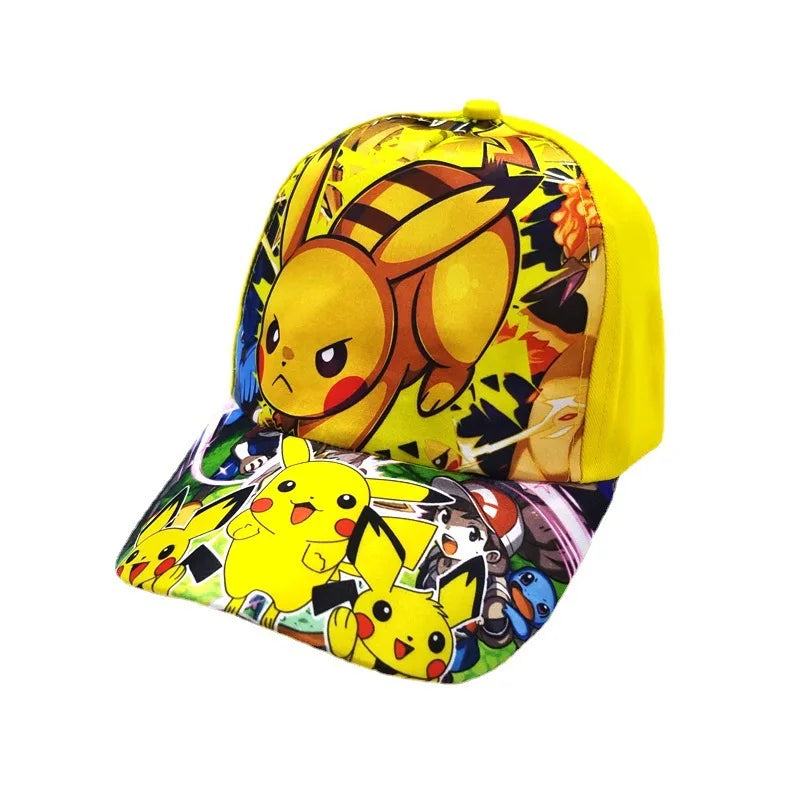 Animuotų „Pokemon“ beisbolo kepurė su Pikachu, reguliuojama „Pokemon“ cosplay, hip-hop stiliaus kepurė vaikams, mergaitėms ir berniukams, anime figūrėlės, žaislai, dovanos vaikams