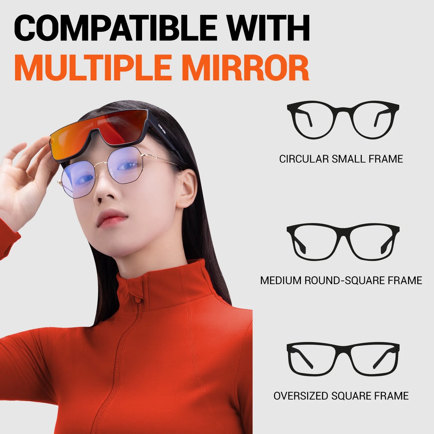 Kapvoe Fitover Sunglasses Fit Over Sunglasses Polarized Lens Wear Over Prescription Eyeglasses UV Protection Men Women