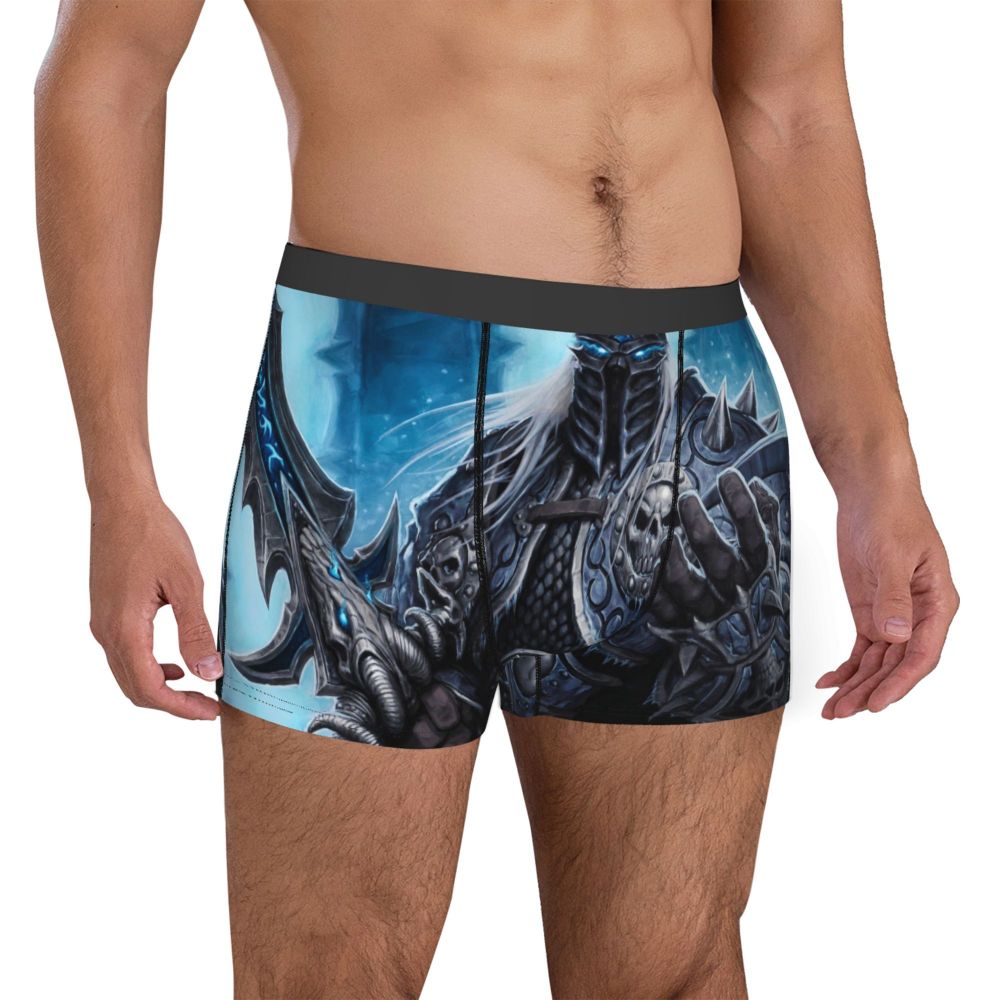 World of Warcraft Arthas-King Underpants Cotton Panties Male Underwear Sexy Shorts Boxer Briefs