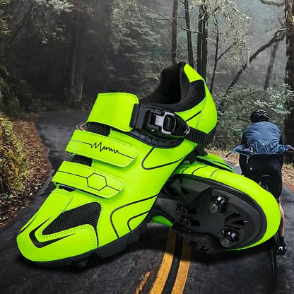 Neutrale MTB-Radschuhe, kompatibel mit Pelaton-Rennradschuhen, Herren-Radsportschuhe, Design mit reflektierendem Streifen