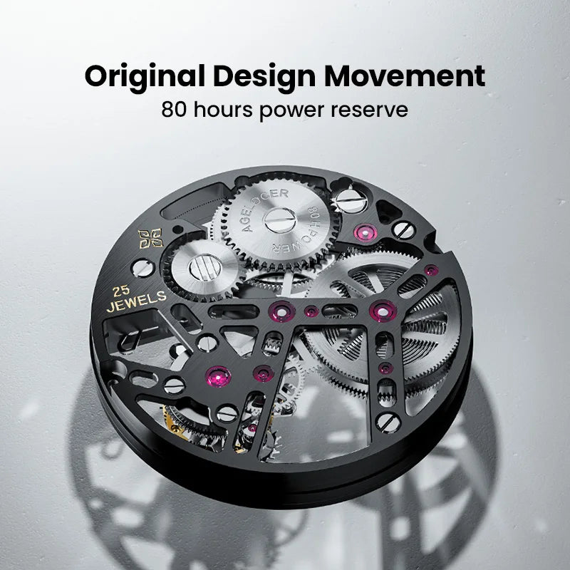 AGELOCER Limited Edition "Ice Never Melts" Free-sprung Crystal Tourbillon Watch Luxury Manual Mechanical Watches