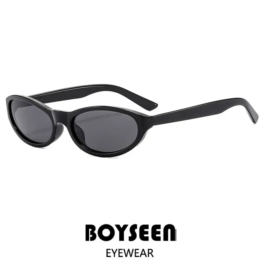 BOYSEEN Men's Hip Hop Style Sunglasses Narrow Frame Orange Eyewear UV400 Travel Beach Sunglasses U400