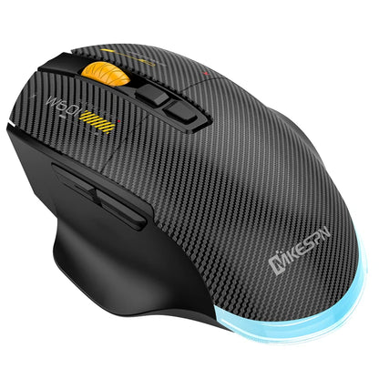 Mouse da gaming wireless Bluetooth, 12800 DPI, mouse RGB cablato/wireless con 7 pulsanti programmabili, per PC, laptop e gaming
