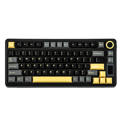 EPOMAKER X AULA EA75 MAX 75% ANSI-US-Layout Hot-Swap-Gasket kabelgebundene/BT/2.4GHz kabellose mechanische Tastatur mit Display & Drehregler