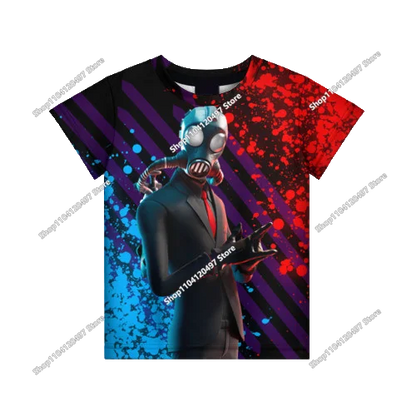 Summer Fashion Fortnite Mascot 3D Print Kids T-Shirt Casual T-shirt Boys Girls Unisex Children's Clothing T-shirt Tops