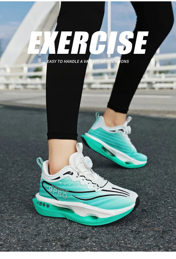 Zapatillas de running para hombre y mujer, transpirables, deportivas de competición, con amortiguación de carbono, ligeras, para jogging y entrenamiento masculino