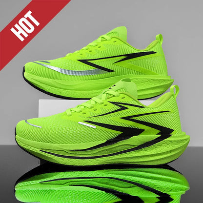 Nuove scarpe da running con piastra in carbonio per maratona, da uomo e donna, sportive, traspiranti, leggere, comode, antiscivolo e casual