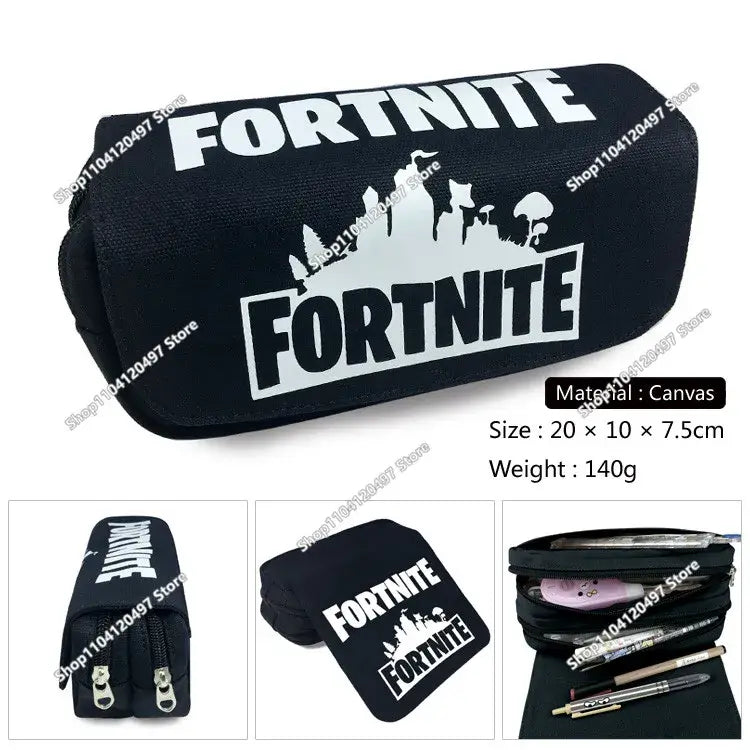 Fortnite Student Pencil Case Large Capacity Pencil Case Kids Toys Pen Bag School Supplies Stationery Pouch Boys Game Gifts