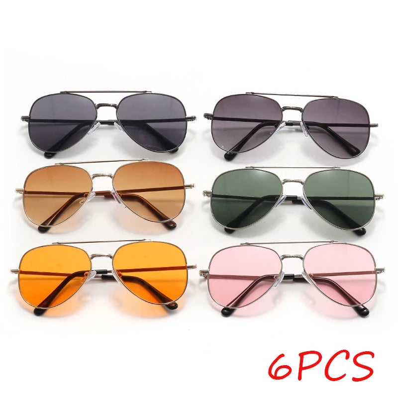 2025 UV400 Metal Children's Sunglasses for Boys and Girls, Toad Glasses for Children Sunglasses Boys And Girls Baby Aviator