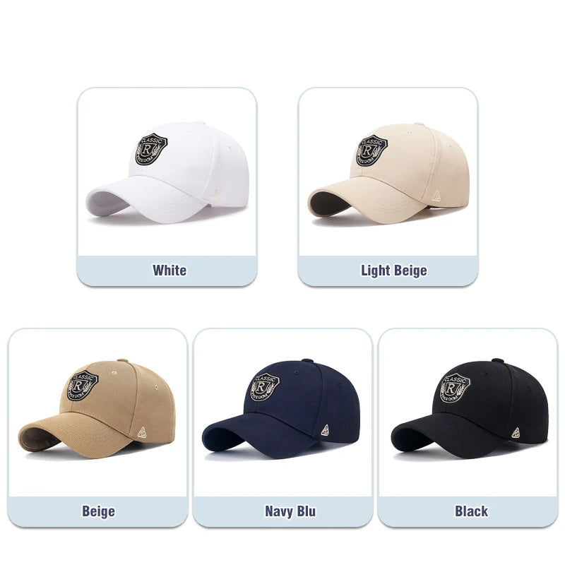 Modna czapka z daszkiem unisex w stylu baseballowym dla mężczyzn i kobiet, wykonana z tkaniny z motywem ananasa, z napisem „CLASSIC” i haftem złotą nicią, w stylu casualowo-sportowym
