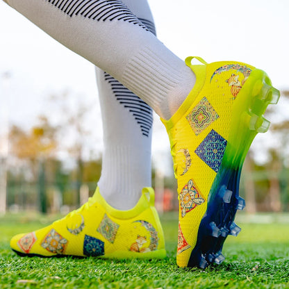 Scarpe da calcio professionali Lawn Nails resistenti all'usura, multicolore, con forte aderenza e grande equilibrio, per allenamento estivo all'aperto