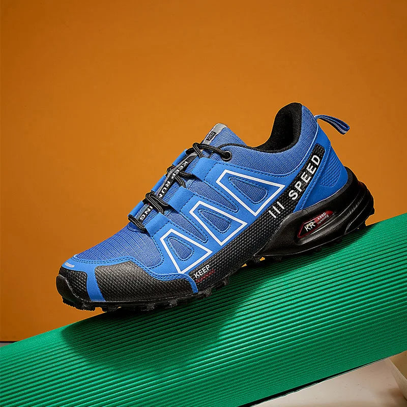 Men’s Lockless Cycling Shoes, Outdoor Mountain Cross-Country Non-Slip Hiking Shoes, Breathable Sports Shoes, Road Cycling Shoes
