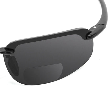 MAXJULI Bifocal Sunglasses for Women Men,TR90 Frame Ultra Lightweight and Sun Reading UV Protection 8001