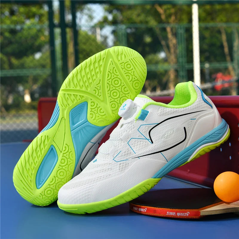 Exceptional Anti-Slip Table Tennis Shoes for Men and Women with Blue Outdoor Gym Ping Pong Practice and Professional Shoes