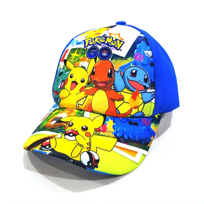 Animuotų „Pokemon“ beisbolo kepurė su Pikachu, reguliuojama „Pokemon“ cosplay, hip-hop stiliaus kepurė vaikams, mergaitėms ir berniukams, anime figūrėlės, žaislai, dovanos vaikams