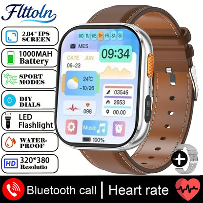 New 1000mAh Battery Smart Watch Women Heart Rate Sleep Monitoring Bluetooth Call IP68 Waterproof Smartwatch Men For Android IOS