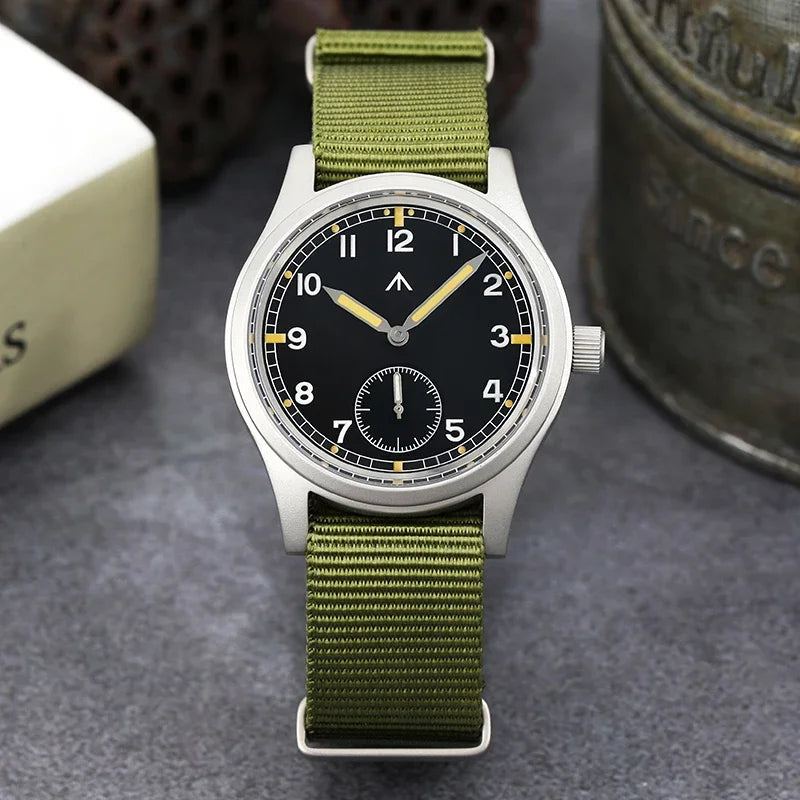 Militado D12 Quartz Watch Men VD78 Movement Domed Sapphire Crystal V2 Clear AR Coating Wristwatch 10Bar Water Resistance Watch