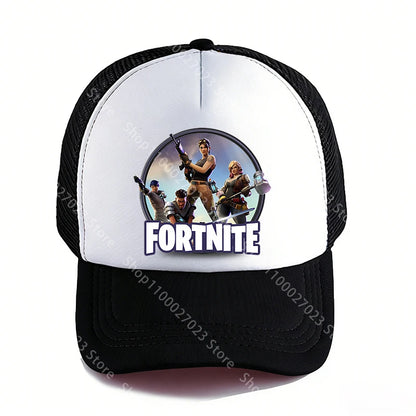 Fortnites Baseball Caps for Adult Boys Girls Cute Cartoon Summer Breathable Mesh Hat Anime Sunbonnet Headgear New Birthday Gifts