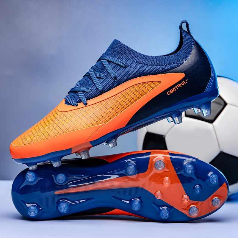 Nouveaux hommes chaussures de Football crampons de Sport adulte respirant antidérapant bottes de Football en plein air longues pointes formation garçons Match confortable