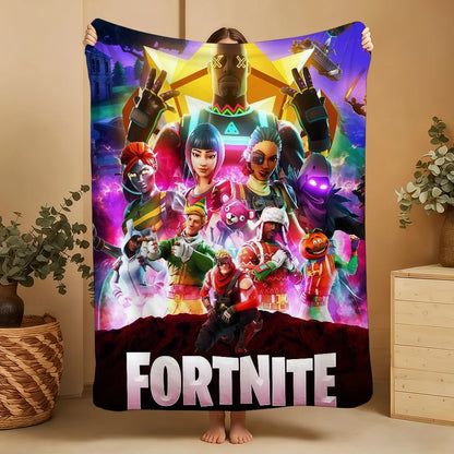 Blanket Throw Super Cozy Plush Living F-FORTNITES-ES Game Room Sofa Couch Childish Birthday Gifts