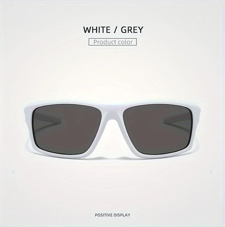 New Polarized Sports Sunglasses for Men, High-Quality TAC Lens Frame, Full Rim, UV Protection, Alloy Decorative, for Climbing