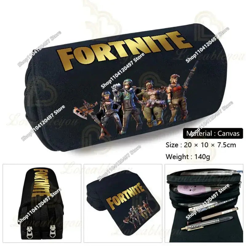 Fortnite Student Pencil Case Large Capacity Pencil Case Kids Toys Pen Bag School Supplies Stationery Pouch Boys Game Gifts
